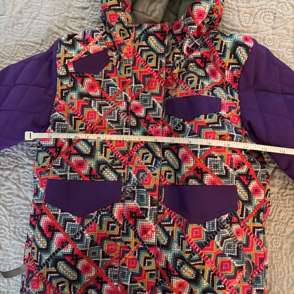Spyder Multicolor Patterned Kids Ski Jacket - Picture 6 of 7